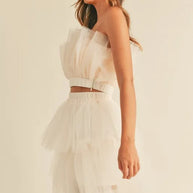 MABLE Tulle Tube Ruffle Crop Top and High Low Maxi Skirt Set-Sets-Trendsi-[option4]-[option5]-[option6]-[option7]-[option8]-Shop-Boutique-Clothing-for-Women-Online