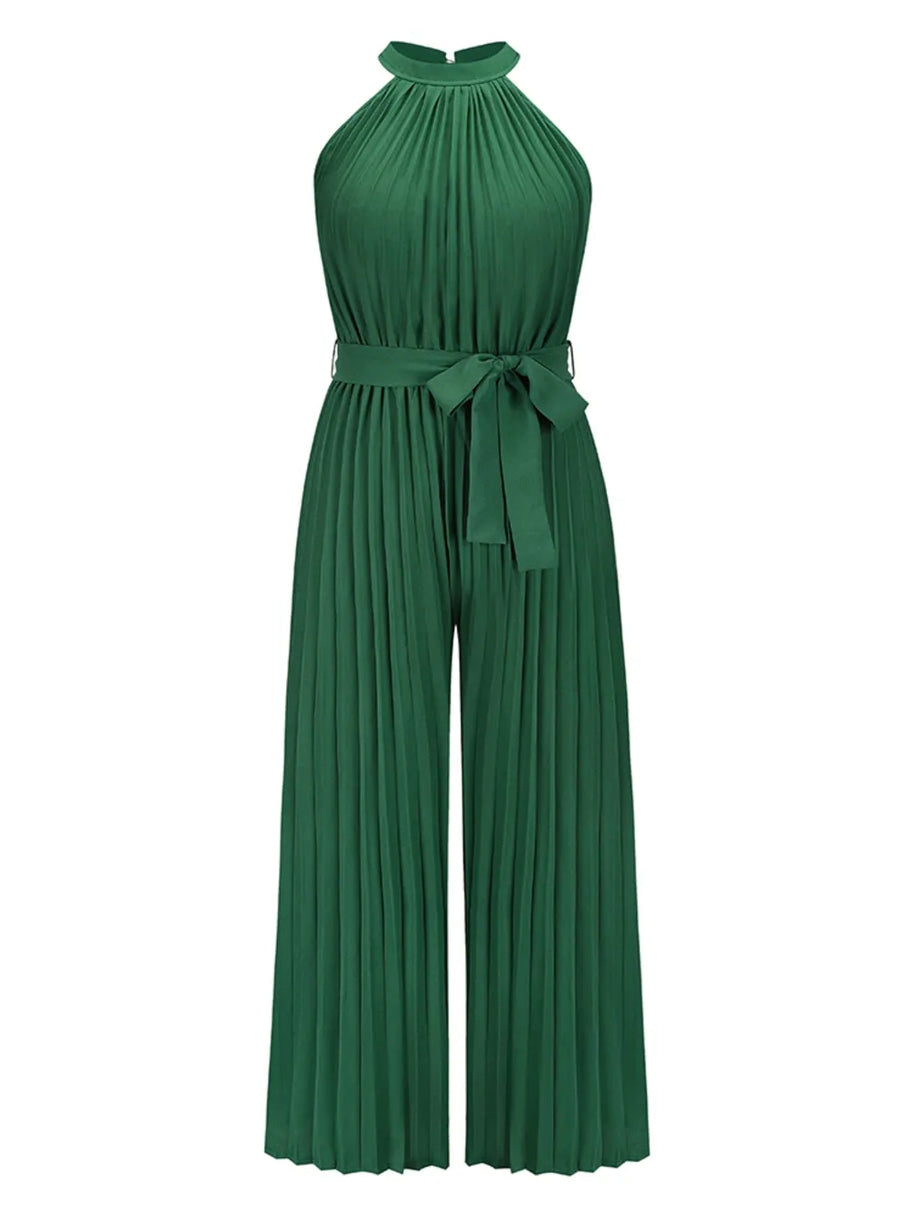Cutout Tied Pleated Sleeveless Jumpsuit-Sets-Trendsi-[option4]-[option5]-[option6]-[option7]-[option8]-Shop-Boutique-Clothing-for-Women-Online