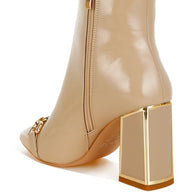 Pollux Metallic Chain Detail Boots-Rag Company-[option4]-[option5]-[option6]-[option7]-[option8]-Shop-Boutique-Clothing-for-Women-Online