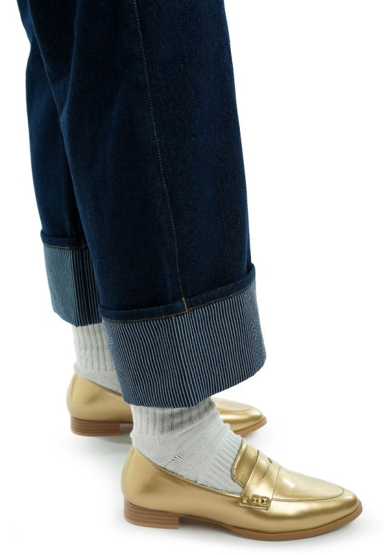 Noshiya Patent Pleather Penny Loafers-Rag Company-[option4]-[option5]-[option6]-[option7]-[option8]-Shop-Boutique-Clothing-for-Women-Online