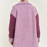 Colorblock sherpa jacket PLUS SIZE-Jade By Jane-[option4]-[option5]-[option6]-[option7]-[option8]-Shop-Boutique-Clothing-for-Women-Online