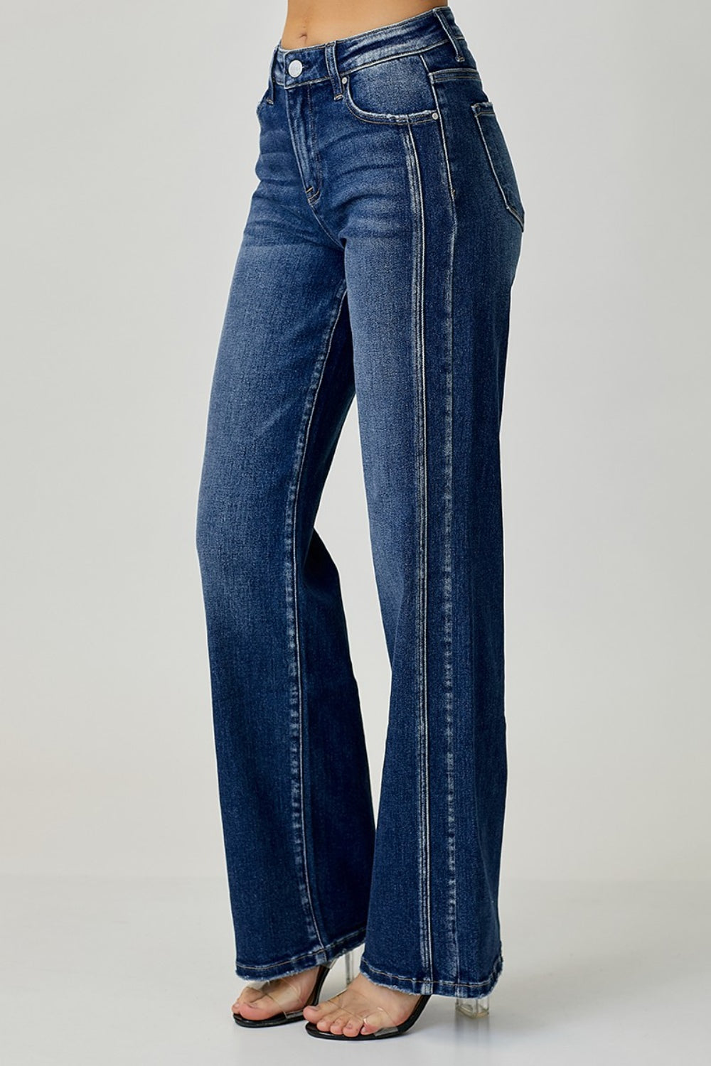 RISEN Mid Rise Straight Jeans-Trendsi-Dark-0-[option4]-[option5]-[option6]-[option7]-[option8]-Shop-Boutique-Clothing-for-Women-Online