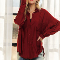 ADORA Button Down Linen Shirt-Blouses-Trendsi-[option4]-[option5]-[option6]-[option7]-[option8]-Shop-Boutique-Clothing-for-Women-Online