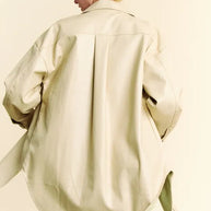 Davi & Dani Faux Leather Button Up Jacket with Chest Pockets-Jackets-Trendsi-[option4]-[option5]-[option6]-[option7]-[option8]-Shop-Boutique-Clothing-for-Women-Online