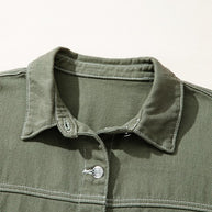 Denim Button-Up Patch Pocket Collared Jacket-JUNIPER BLVD-[option4]-[option5]-[option6]-[option7]-[option8]-Shop-Boutique-Clothing-for-Women-Online