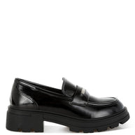 Gleam Stride Faux Leather Chunky Loafers-Rag Company-[option4]-[option5]-[option6]-[option7]-[option8]-Shop-Boutique-Clothing-for-Women-Online