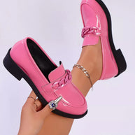 Round Toe Chain Detail Loafers-Shoes-Trendsi-[option4]-[option5]-[option6]-[option7]-[option8]-Shop-Boutique-Clothing-for-Women-Online