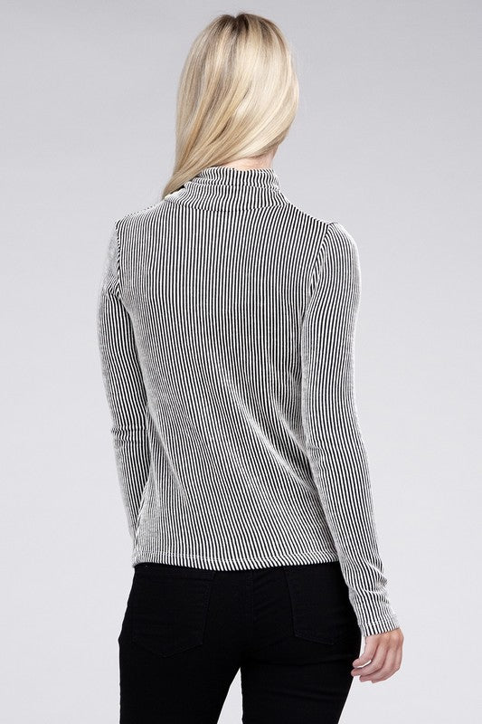 Zenana Ribbed Turtle Neck Long Sleeve Top-ZENANA-[option4]-[option5]-[option6]-[option7]-[option8]-Shop-Boutique-Clothing-for-Women-Online