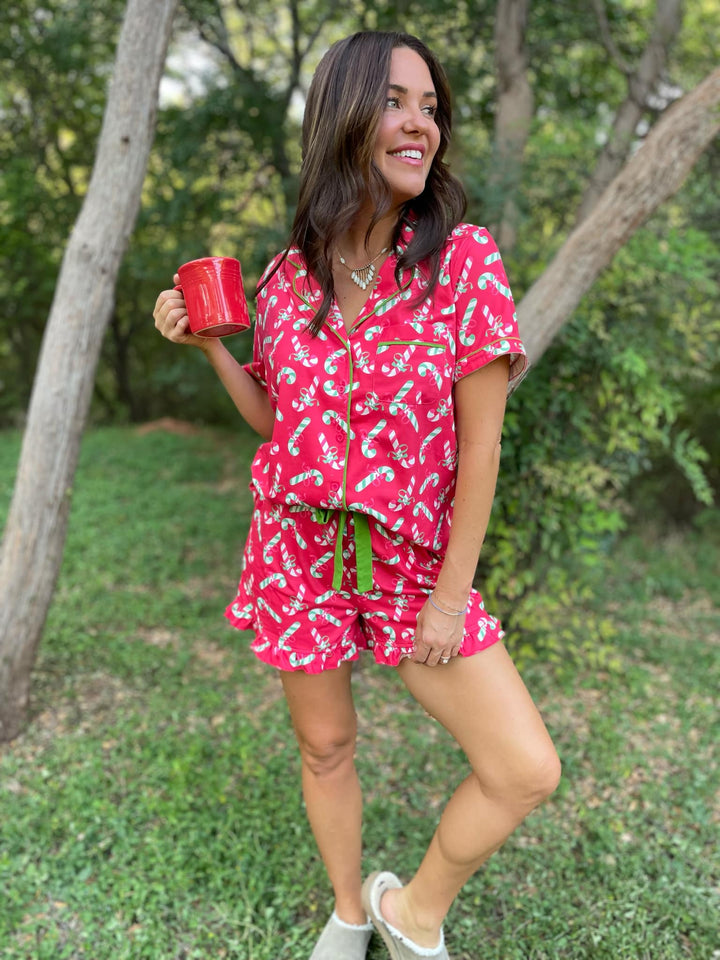 Christmas Candy Pajama Set in Three Colors-Womens-Ave Shops-[option4]-[option5]-[option6]-[option7]-[option8]-Shop-Boutique-Clothing-for-Women-Online