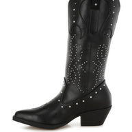 Dockery Studs Embellished Cowboy Boots-Rag Company-[option4]-[option5]-[option6]-[option7]-[option8]-Shop-Boutique-Clothing-for-Women-Online
