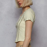 POL Contrast Stitching Round Neck Crop T-Shirt-Crop Tops-Trendsi-[option4]-[option5]-[option6]-[option7]-[option8]-Shop-Boutique-Clothing-for-Women-Online