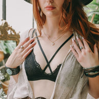 Center Cross Strap Lace Bralette-Leto Accessories-[option4]-[option5]-[option6]-[option7]-[option8]-Shop-Boutique-Clothing-for-Women-Online