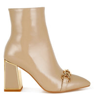 Pollux Metallic Chain Detail Boots-Rag Company-[option4]-[option5]-[option6]-[option7]-[option8]-Shop-Boutique-Clothing-for-Women-Online