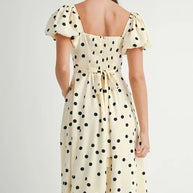 MABLE Polka Dot Puff Sleeve Midi Dress-Dresses-Trendsi-[option4]-[option5]-[option6]-[option7]-[option8]-Shop-Boutique-Clothing-for-Women-Online
