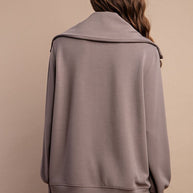 Rae Mode Modal Poly Full Zip Jacket in Mocha-Womens-Ave Shops-[option4]-[option5]-[option6]-[option7]-[option8]-Shop-Boutique-Clothing-for-Women-Online