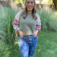 Aston Patchwork Blouse in Four Colors-Womens-Ave Shops-[option4]-[option5]-[option6]-[option7]-[option8]-Shop-Boutique-Clothing-for-Women-Online