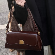 Golden Clasp Shoulder Bag-hand bag-Trendsi-[option4]-[option5]-[option6]-[option7]-[option8]-Shop-Boutique-Clothing-for-Women-Online