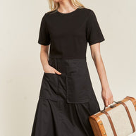 KNIT MIX DRESS-Jade By Jane-[option4]-[option5]-[option6]-[option7]-[option8]-Shop-Boutique-Clothing-for-Women-Online