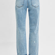 RISEN High Rise Ankle Boyfriend Distressed Jeans-Trendsi-[option4]-[option5]-[option6]-[option7]-[option8]-Shop-Boutique-Clothing-for-Women-Online