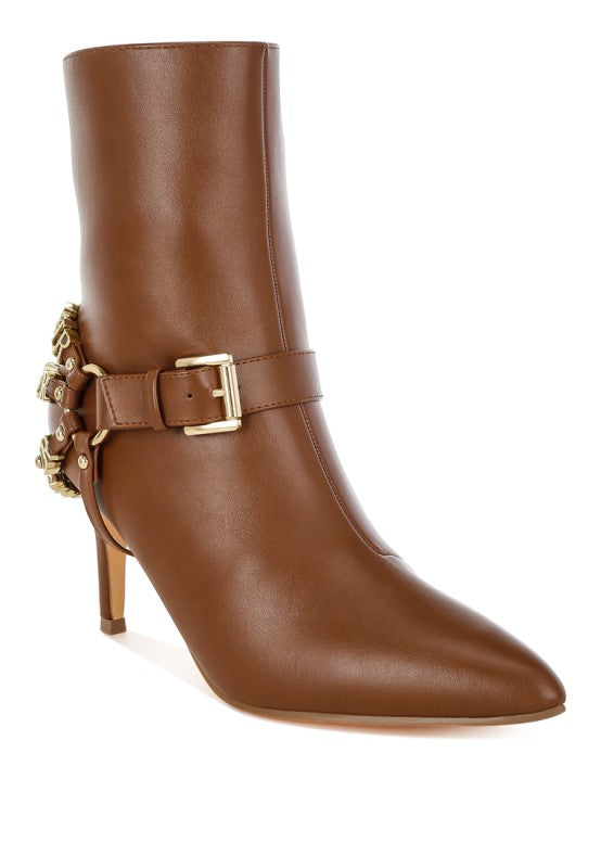 Nicene Harness Detail Stiletto Boots-Rag Company-[option4]-[option5]-[option6]-[option7]-[option8]-Shop-Boutique-Clothing-for-Women-Online