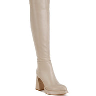 Nenana Faux Leather Knee-High Boots-Rag Company-[option4]-[option5]-[option6]-[option7]-[option8]-Shop-Boutique-Clothing-for-Women-Online