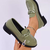 Round Toe Chain Detail Loafers-Shoes-Trendsi-[option4]-[option5]-[option6]-[option7]-[option8]-Shop-Boutique-Clothing-for-Women-Online