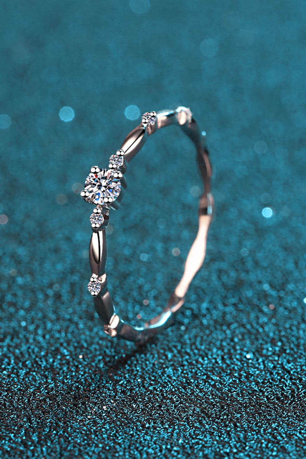 Moissanite 925 Sterling Silver Rhodium-Plated Ring-rings-Trendsi-[option4]-[option5]-[option6]-[option7]-[option8]-Shop-Boutique-Clothing-for-Women-Online