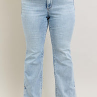 Judy Blue Tummy Control Vintage Wash Side Slit Slim Boot Jeans-Trendsi-[option4]-[option5]-[option6]-[option7]-[option8]-Shop-Boutique-Clothing-for-Women-Online