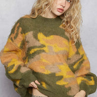 POL Mock Neck Abstract Colorblock Pattern Sweater-Sweaters-Trendsi-[option4]-[option5]-[option6]-[option7]-[option8]-Shop-Boutique-Clothing-for-Women-Online