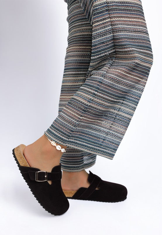 Ratiha Buckle Accent Slip-On Footbed Mules-Rag Company-[option4]-[option5]-[option6]-[option7]-[option8]-Shop-Boutique-Clothing-for-Women-Online