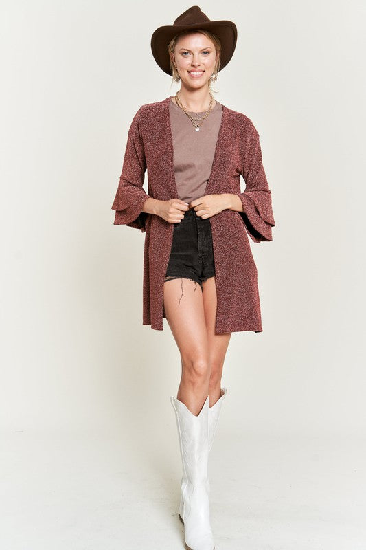 Glitter bell sleeve kimono cardigan-Jade By Jane-[option4]-[option5]-[option6]-[option7]-[option8]-Shop-Boutique-Clothing-for-Women-Online