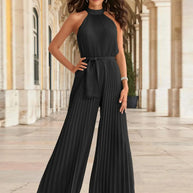 Cutout Tied Pleated Sleeveless Jumpsuit-Sets-Trendsi-[option4]-[option5]-[option6]-[option7]-[option8]-Shop-Boutique-Clothing-for-Women-Online