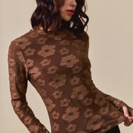 SO ME Stretched Jacquard Casual Tops with Thumb Opening-Blouses-Trendsi-[option4]-[option5]-[option6]-[option7]-[option8]-Shop-Boutique-Clothing-for-Women-Online