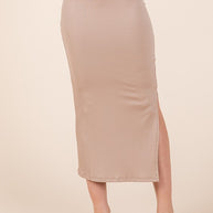 Twist Back Heavy Ribbed Skirt Set-Orange Farm Clothing-[option4]-[option5]-[option6]-[option7]-[option8]-Shop-Boutique-Clothing-for-Women-Online