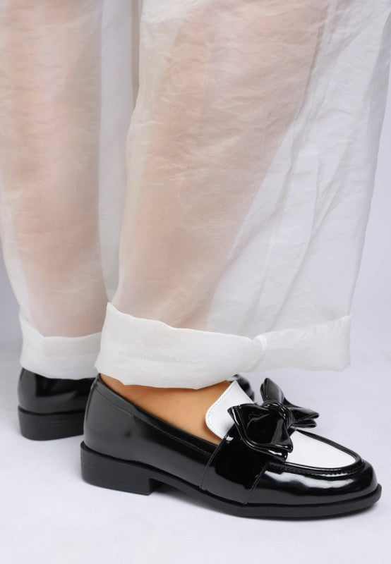 Araminta Classic Chunky Bow Loafers-Rag Company-[option4]-[option5]-[option6]-[option7]-[option8]-Shop-Boutique-Clothing-for-Women-Online