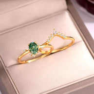 1 Carat Moissanite 925 Sterling Silver 2 Piece Ring-ring-Trendsi-[option4]-[option5]-[option6]-[option7]-[option8]-Shop-Boutique-Clothing-for-Women-Online