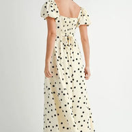 MABLE Polka Dot Puff Sleeve Midi Dress-Dresses-Trendsi-[option4]-[option5]-[option6]-[option7]-[option8]-Shop-Boutique-Clothing-for-Women-Online