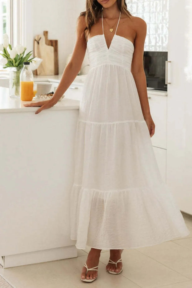 Tiered Halter Neck Printed Cami Dress-Dresses-Trendsi-[option4]-[option5]-[option6]-[option7]-[option8]-Shop-Boutique-Clothing-for-Women-Online