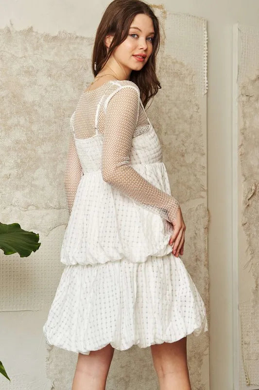 Davi & Dani Checker Print Side Pockets Textured Mini Dress-Dresses-Trendsi-[option4]-[option5]-[option6]-[option7]-[option8]-Shop-Boutique-Clothing-for-Women-Online