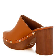 Benji Recycled Leather Clogs-Rag Company-[option4]-[option5]-[option6]-[option7]-[option8]-Shop-Boutique-Clothing-for-Women-Online