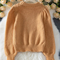 Textured Knit Round Neck Long Sleeve Sweater-Womens Sweater-Trendsi-[option4]-[option5]-[option6]-[option7]-[option8]-Shop-Boutique-Clothing-for-Women-Online