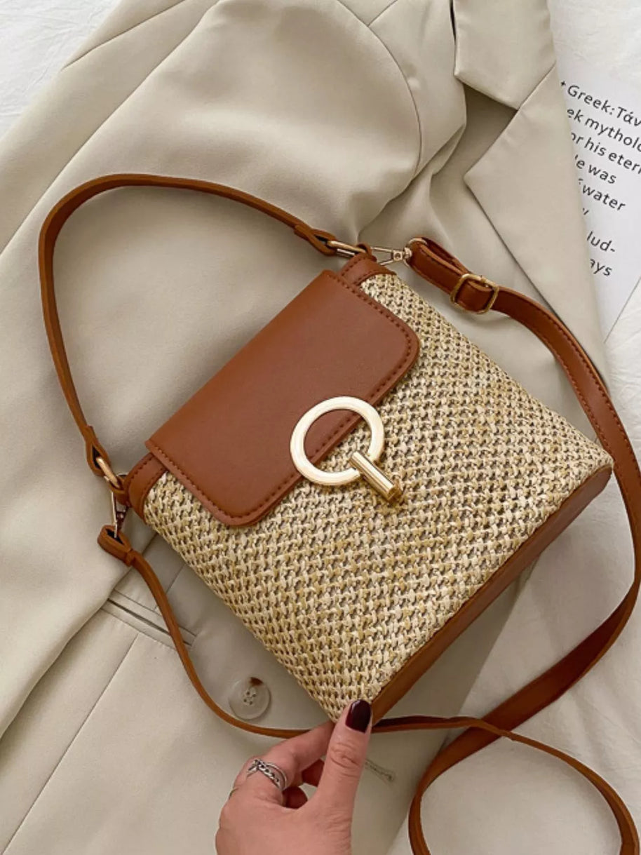 Woven Straw Crossbody Bag-Bags-Trendsi-[option4]-[option5]-[option6]-[option7]-[option8]-Shop-Boutique-Clothing-for-Women-Online