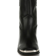 Iliad Genuine Leather Metallic Accent Ankle Boots-Rag Company-[option4]-[option5]-[option6]-[option7]-[option8]-Shop-Boutique-Clothing-for-Women-Online