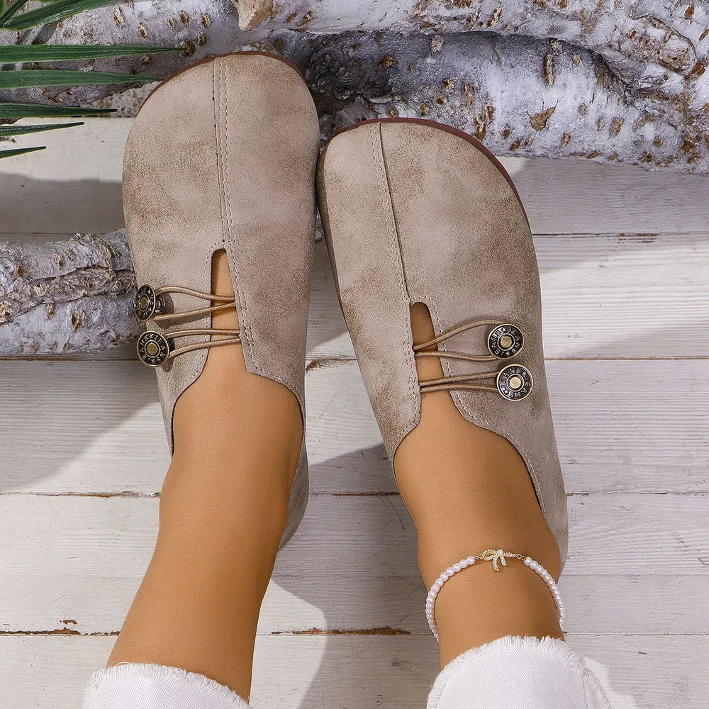 Round Toe Flat Slip-Ons-135 Flats-Trendsi-Tan-36(US5)-[option4]-[option5]-[option6]-[option7]-[option8]-Shop-Boutique-Clothing-for-Women-Online