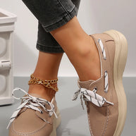 Lace Up Round Toe Sneakers-Sneakers-Trendsi-[option4]-[option5]-[option6]-[option7]-[option8]-Shop-Boutique-Clothing-for-Women-Online