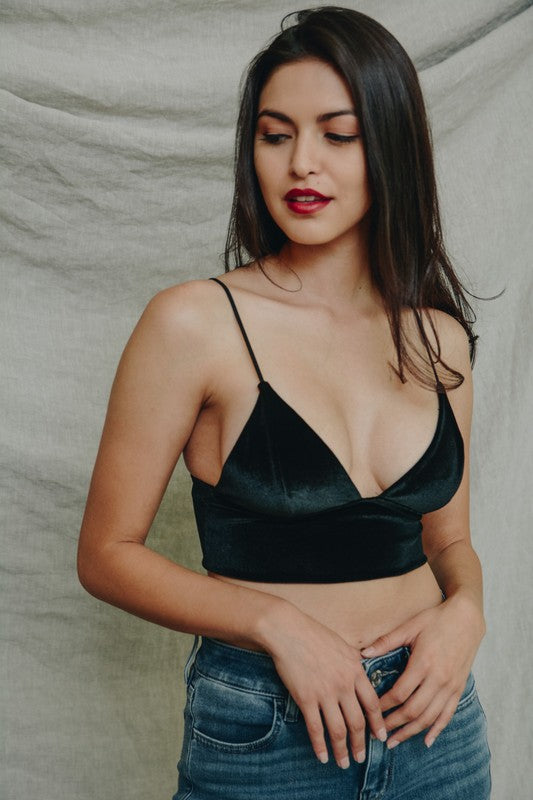 Boho Velvet Longline Bralette-Leto Accessories-[option4]-[option5]-[option6]-[option7]-[option8]-Shop-Boutique-Clothing-for-Women-Online