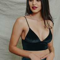 Velvet Longline Bralette-Leto Accessories-[option4]-[option5]-[option6]-[option7]-[option8]-Shop-Boutique-Clothing-for-Women-Online