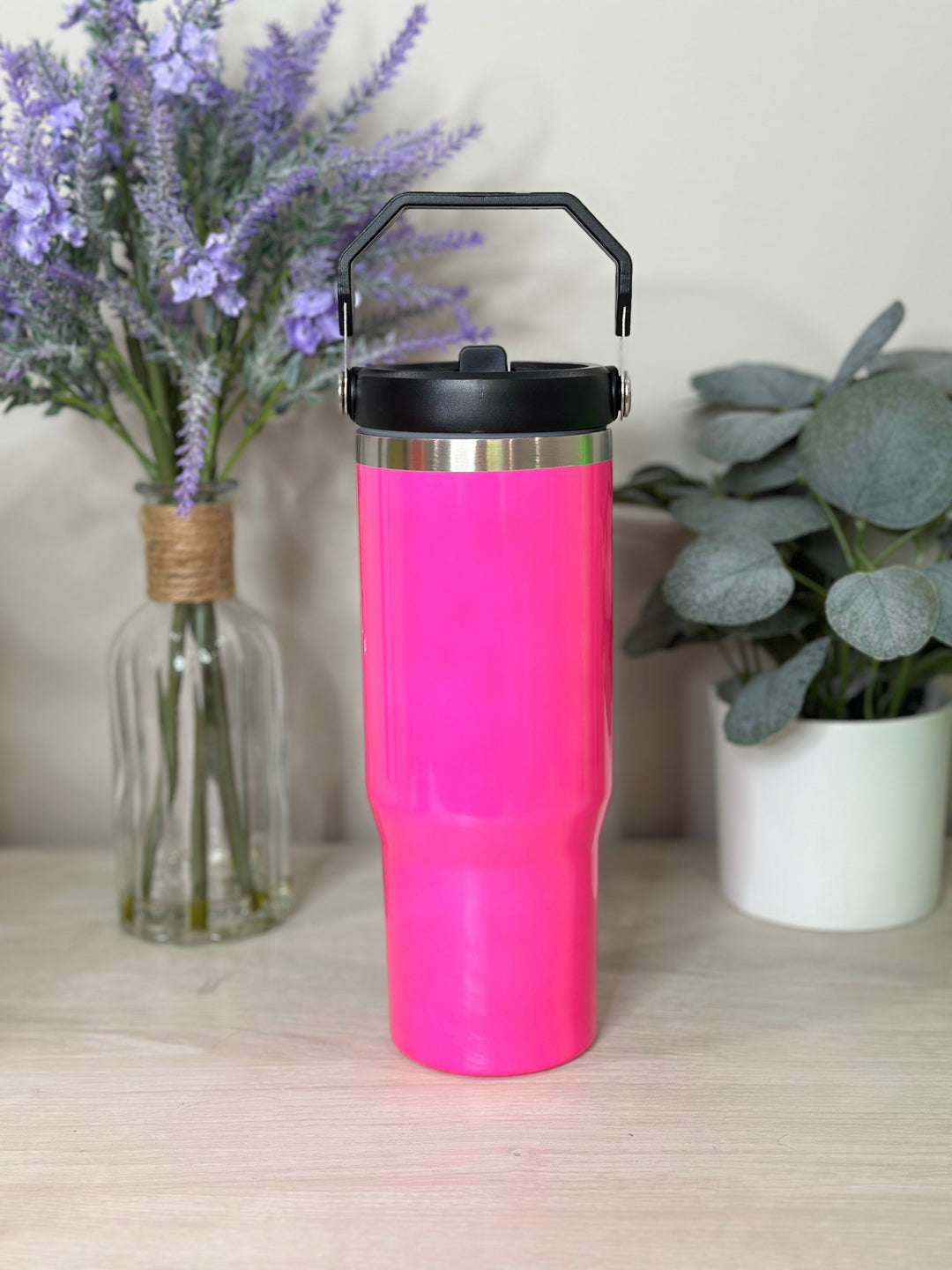 30oz Neon Tumblers with Handle-JuliaRoseWholesale-Neon Pink/Purple-[option4]-[option5]-[option6]-[option7]-[option8]-Shop-Boutique-Clothing-for-Women-Online