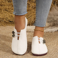 Round Toe Flat Slip-Ons-135 Flats-Trendsi-White-36(US5)-[option4]-[option5]-[option6]-[option7]-[option8]-Shop-Boutique-Clothing-for-Women-Online
