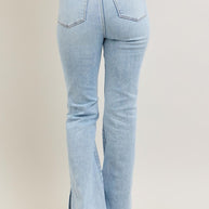 Judy Blue Tummy Control Vintage Wash Side Slit Slim Boot Jeans-Trendsi-[option4]-[option5]-[option6]-[option7]-[option8]-Shop-Boutique-Clothing-for-Women-Online